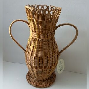 Brand New Threshold Rattan Vase